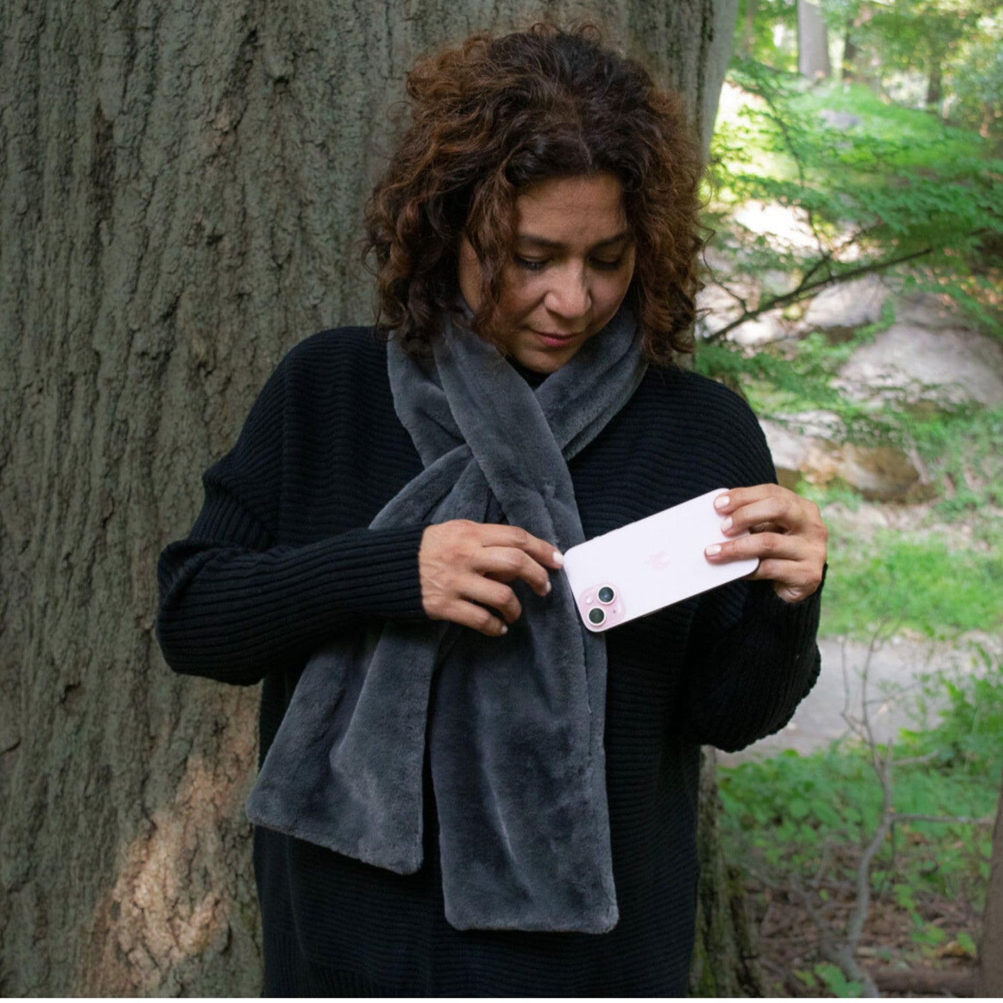 🧣✨Black Friday Big Promotion Save 50%🔥Faux Fur Scarf With Hidden Zipper Pocket