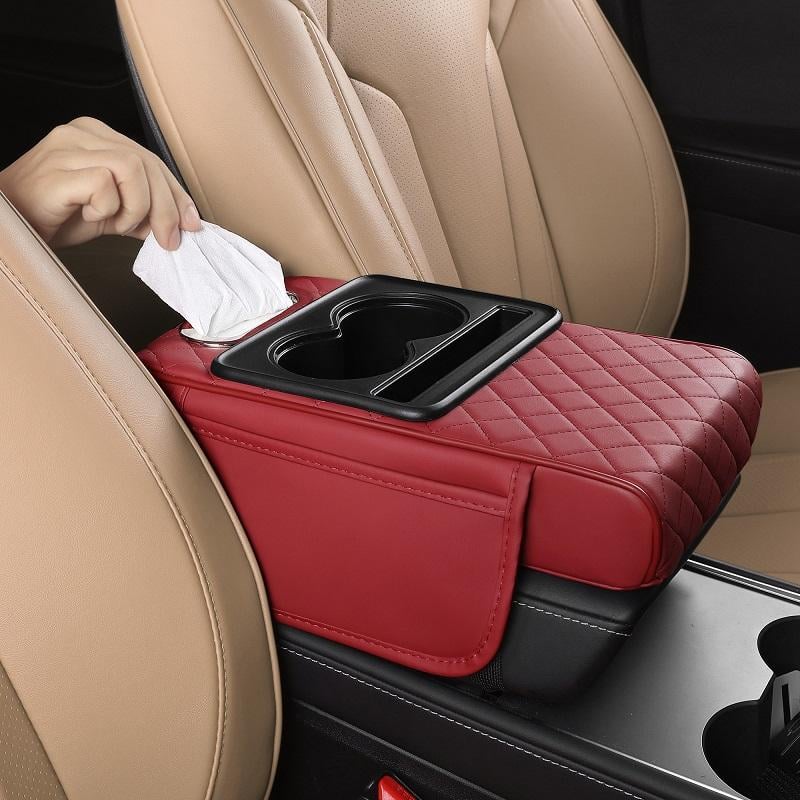 🔥 2nd Item 60% OFF – PU Leather Car Armrest Box Mat