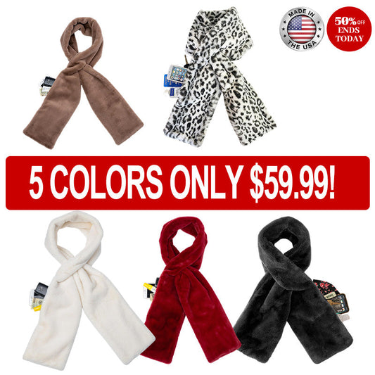 🧣✨Black Friday Big Promotion Save 50%🔥Faux Fur Scarf With Hidden Zipper Pocket