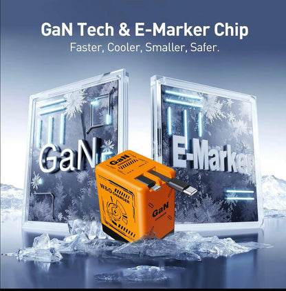 🏆Flash Sale⚡ 50K+ SOLD! Almost Gone-💥🔥W&O 2-in-1 GaN 20W Fast Charger,Best Gifts