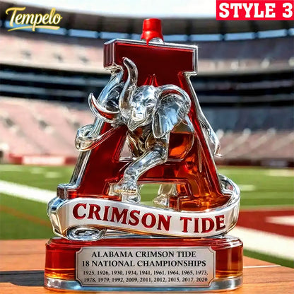 🔥 60% OFF Today – Alabama Crimson Tide 18× National Champs Whiskey Bottle
