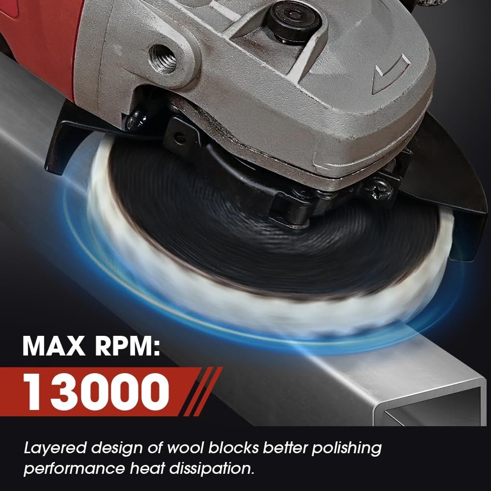 🔥 60% OFF Today! Wool felt polishing flap disc. Easy mirror finish.