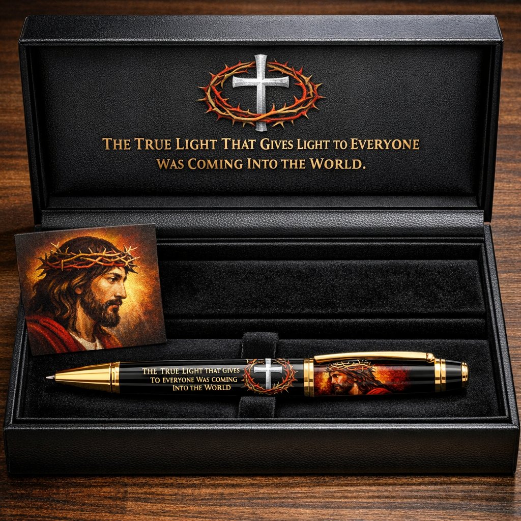 ⏰Last 4 hours Sale: Save 50%-✝️Bible Jesus Pen-🕊️Hold Your Faith In Your Hands