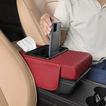 🔥 2nd Item 60% OFF – PU Leather Car Armrest Box Mat