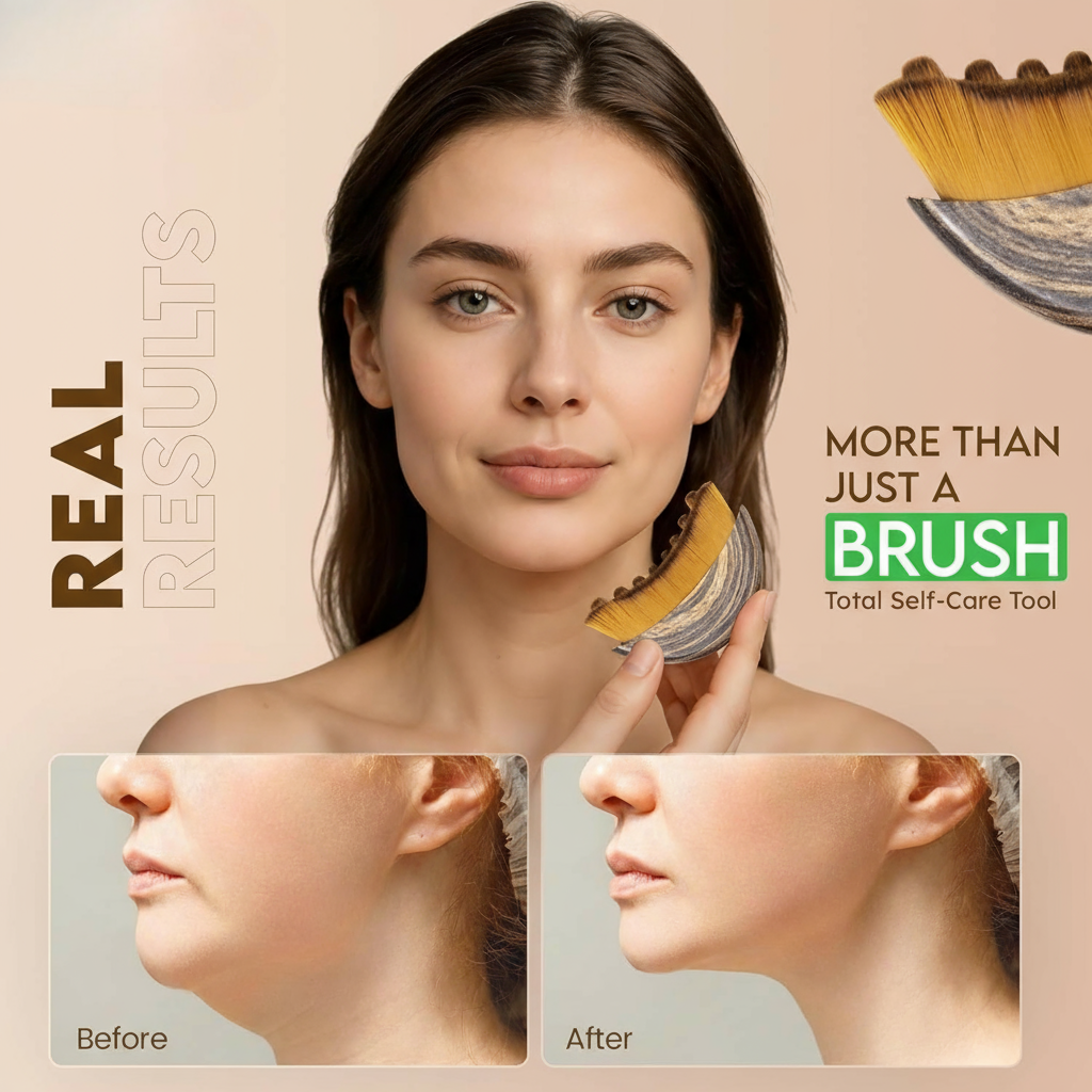 Lymphatic Face Brush — Instantly Reduce Puffiness & Sculpt Your Jawline